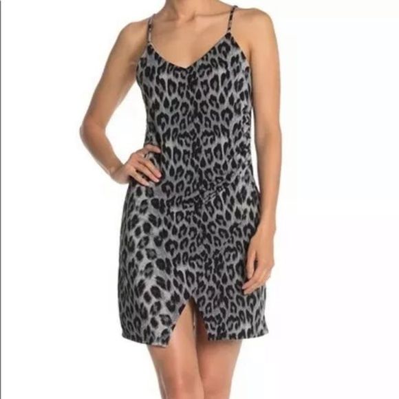 free press Dresses & Skirts - 4/$25 Free Press Leopard Print V-Neck Mini Dress